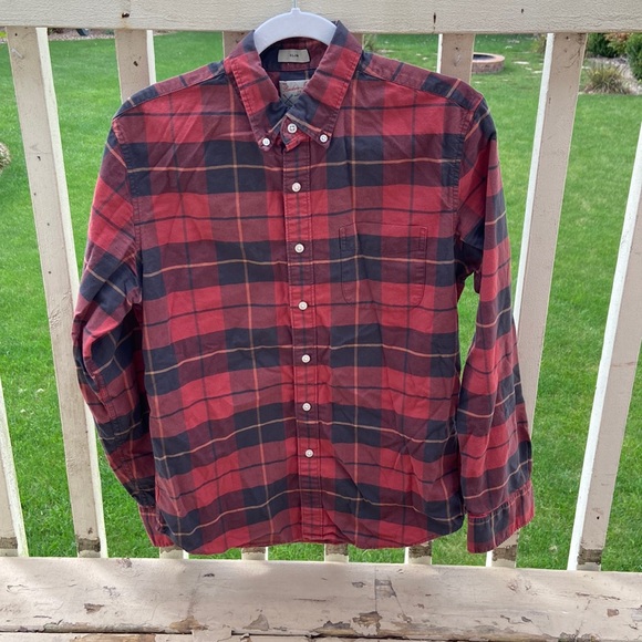 J. Crew Other - J Crew Red Plaid Shirt